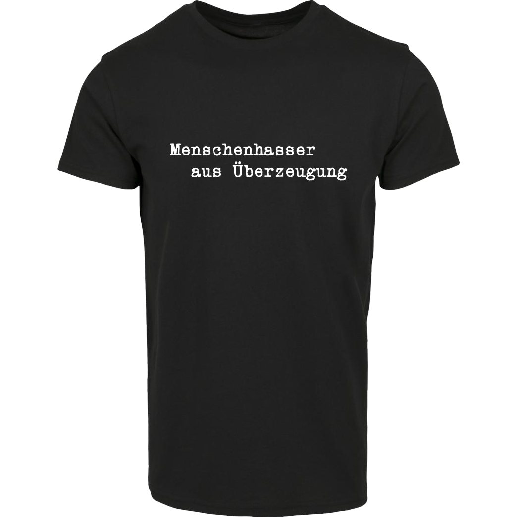 None Menschenhasser T-Shirt House Brand T-Shirt - Black
