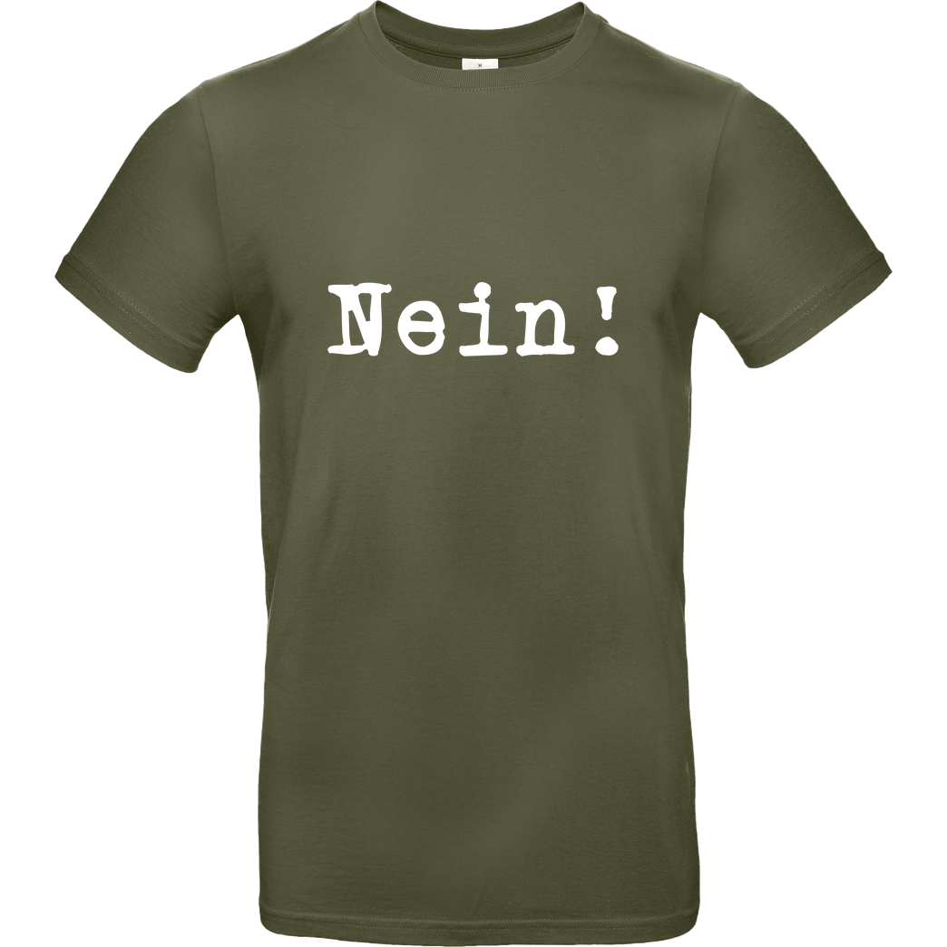 None Nein! T-Shirt B&C EXACT 190 - Khaki