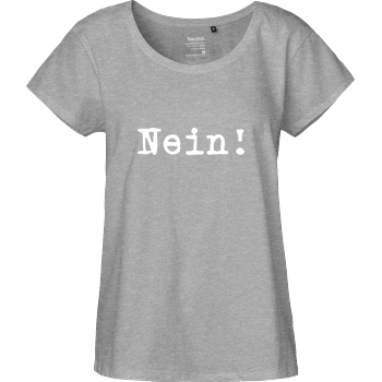 Nein! Fairtrade Loose Fit Girlie - heather grey