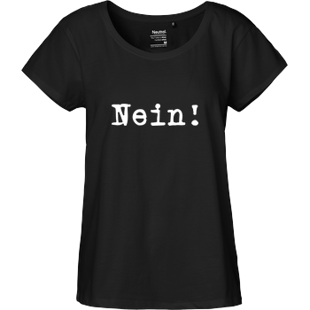 Nein! Fairtrade Loose Fit Girlie - black
