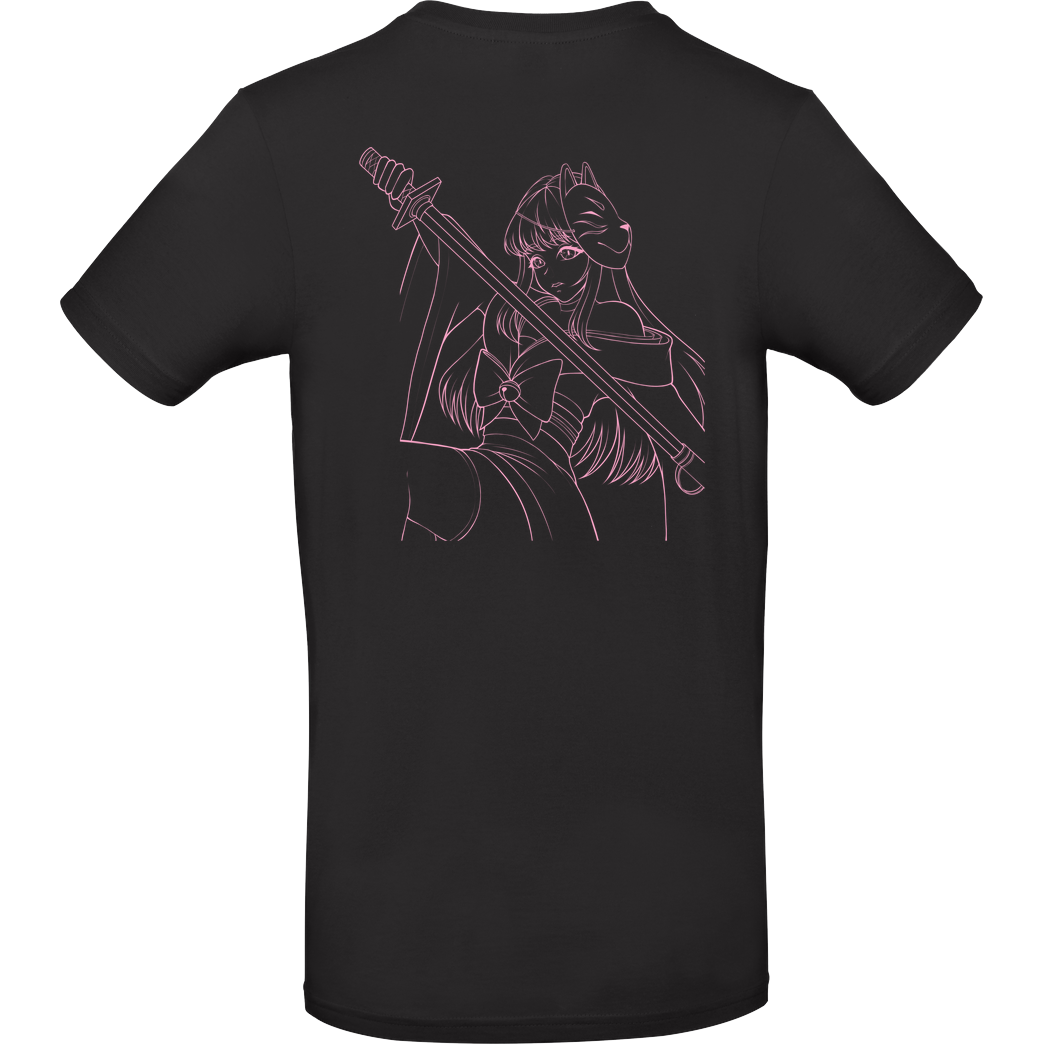 Nyalina Nyalina - Katana pink T-Shirt B&C EXACT 190 - Black