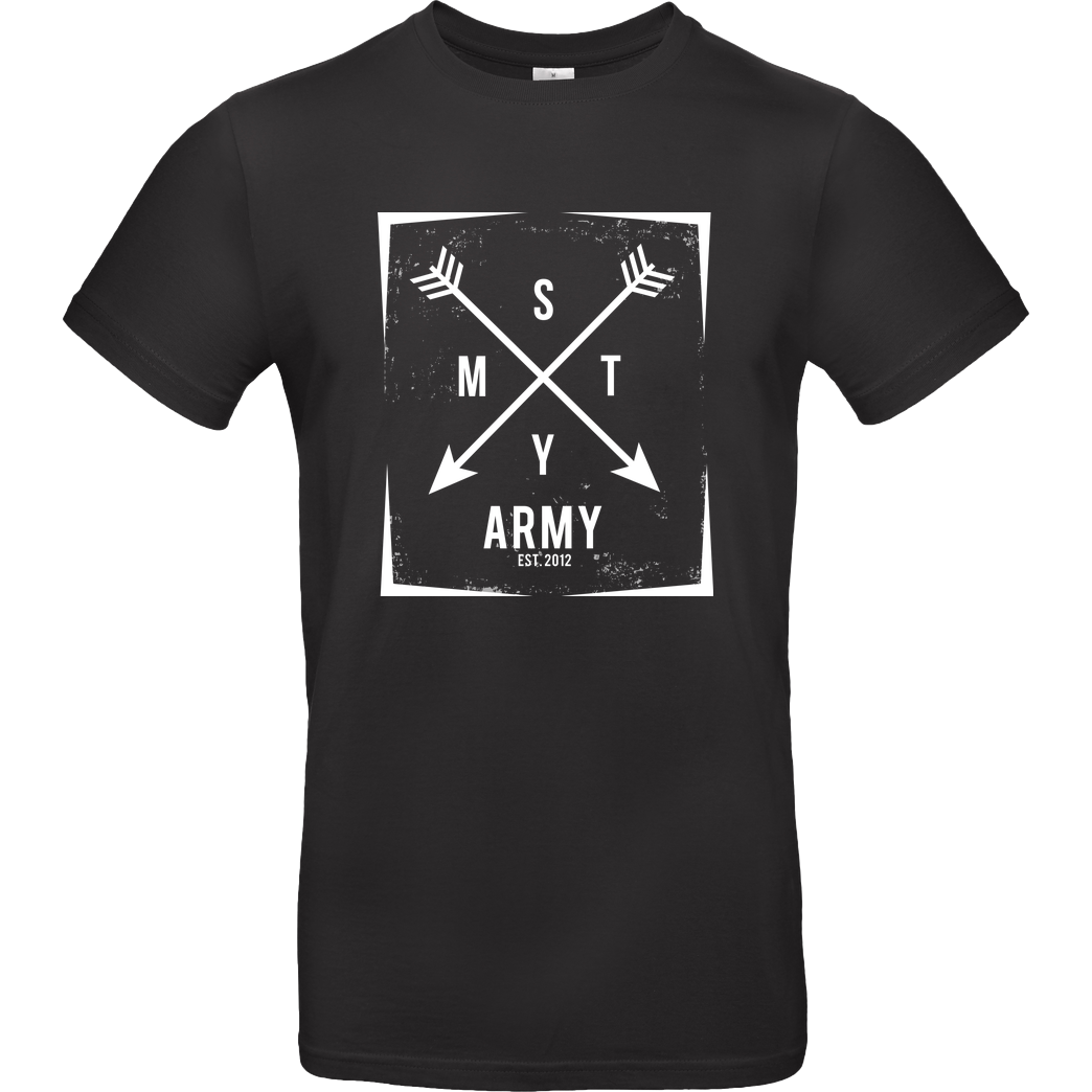 schmittywersonst schmittywersonst - SMTY Army T-Shirt B&C EXACT 190 - Black
