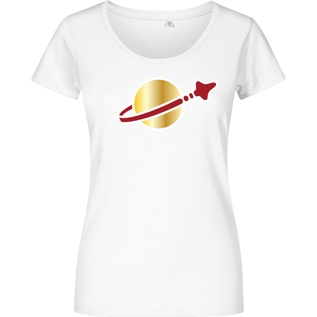 None Space Logo T-Shirt Girlshirt weiss