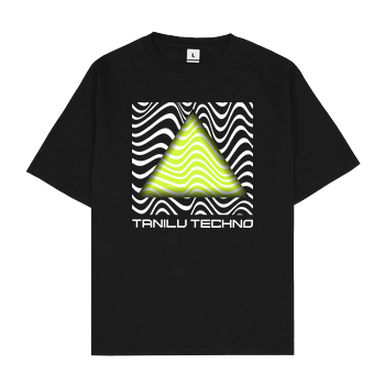 TaniLu - Acid Pyramide Oversize T-Shirt - Black