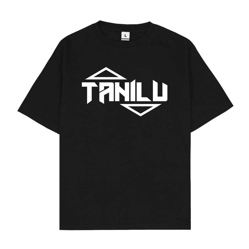 Tanilu TaniLu Logo T-Shirt Oversize T-Shirt - Black