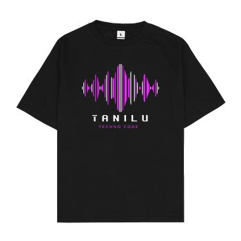 TaniLu - Waves Oversize T-Shirt - Black