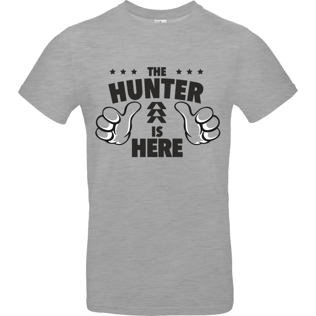 bjin94 The Hunter is Here T-Shirt B&C EXACT 190 - heather grey