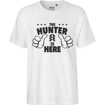 The Hunter is Here Fairtrade T-Shirt - white