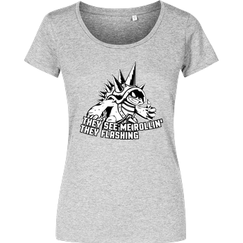 They See Me Rollin' Girlshirt heather grey