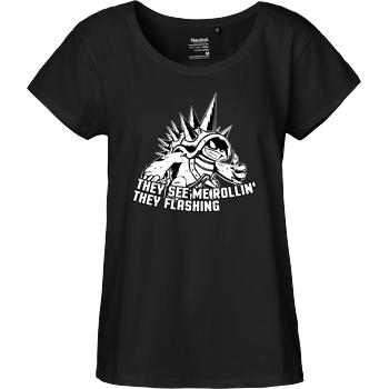 They See Me Rollin' Fairtrade Loose Fit Girlie - black