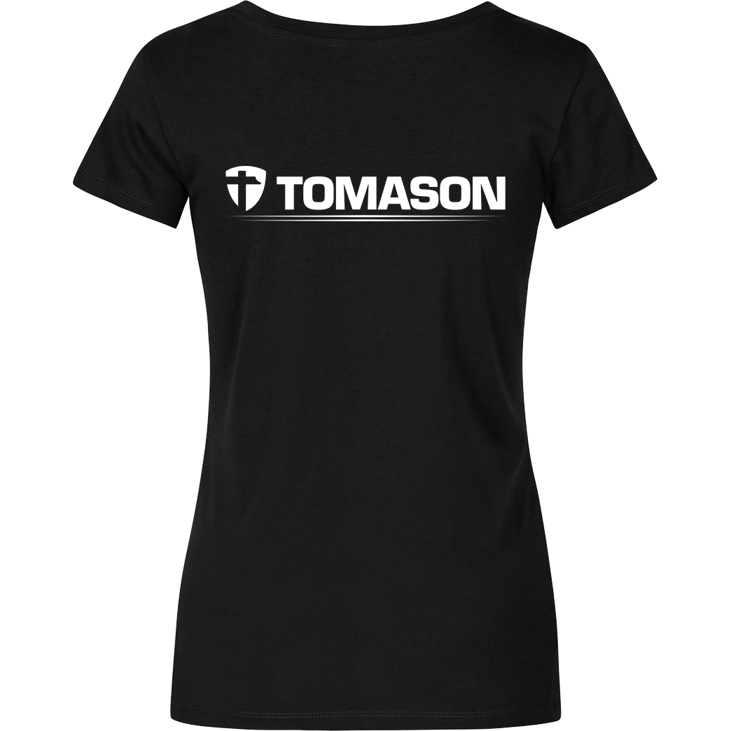 Tomason Tomason - Logo T-Shirt Girlshirt schwarz