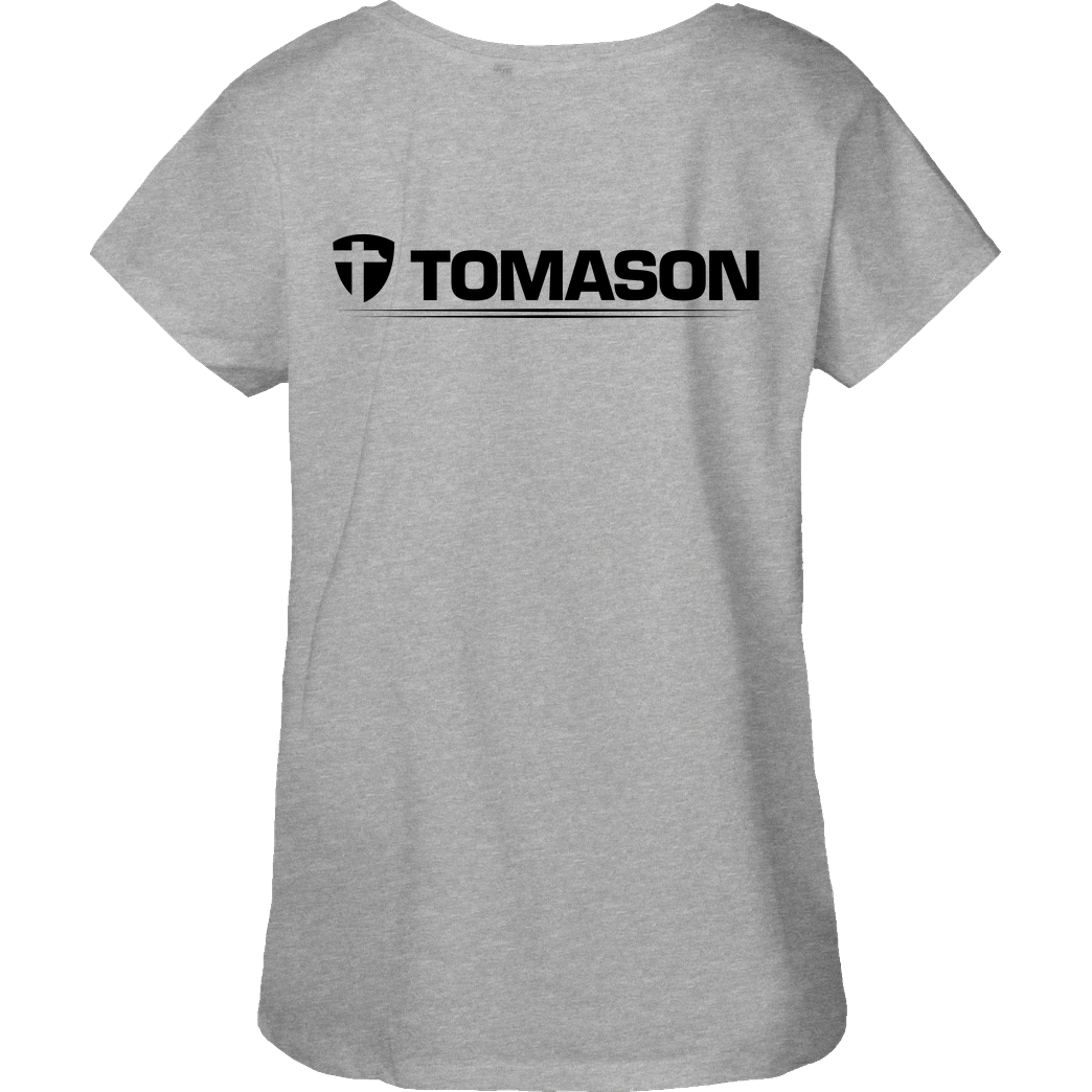 Tomason Tomason - Logo T-Shirt Fairtrade Loose Fit Girlie - heather grey