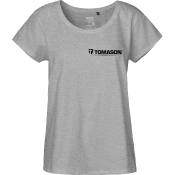 Tomason - Logo Fairtrade Loose Fit Girlie - heather grey