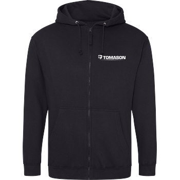 Tomason - Logo Hoodiejacke schwarz