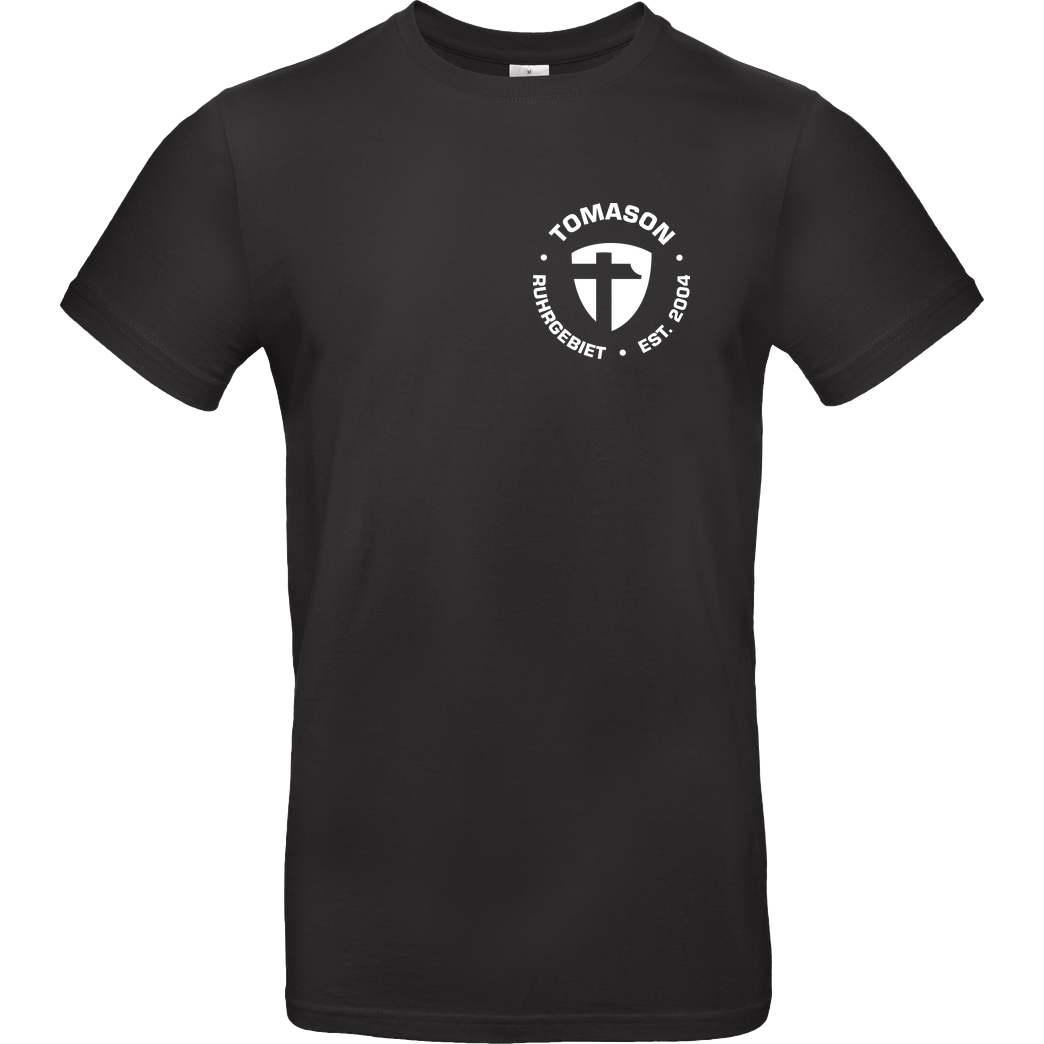 Tomason Tomason - Logo rund T-Shirt B&C EXACT 190 - Black