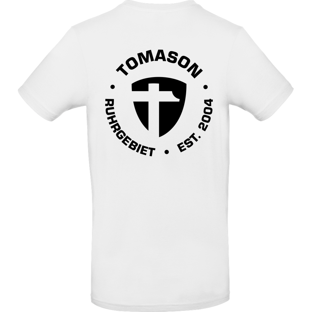 Tomason Tomason - Logo rund T-Shirt B&C EXACT 190 -  White