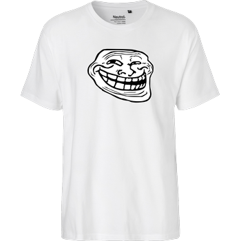 Trollface Fairtrade T-Shirt - white