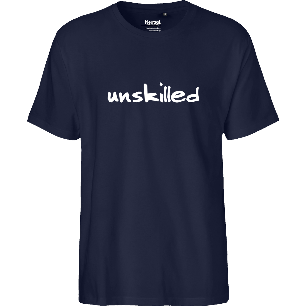 None Unskilled T-Shirt Fairtrade T-Shirt - navy