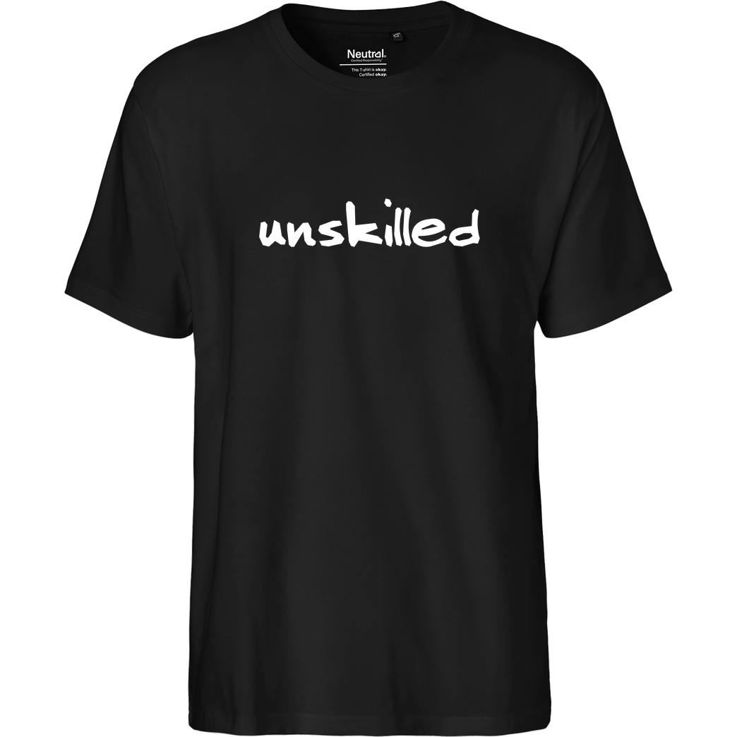 None Unskilled T-Shirt Fairtrade T-Shirt - black