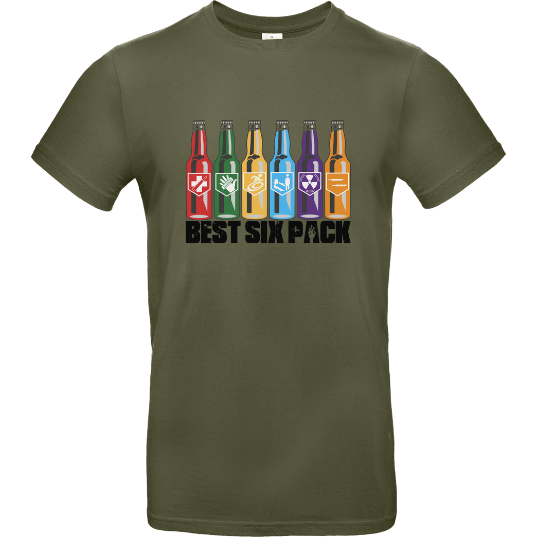 veKtik veKtik - Best Six Pack T-Shirt B&C EXACT 190 - Khaki