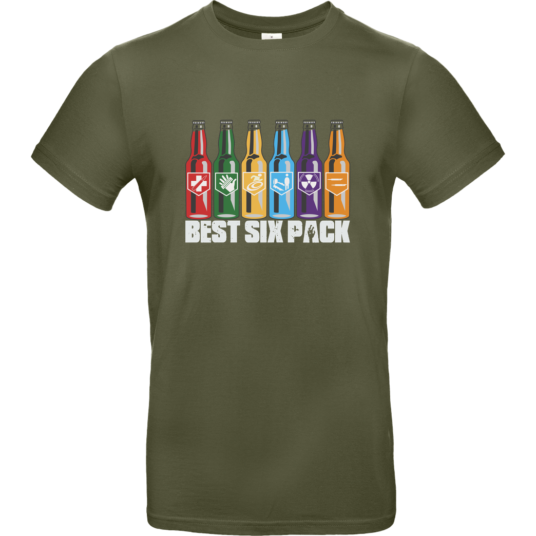 veKtik veKtik - Best Six Pack T-Shirt B&C EXACT 190 - Khaki