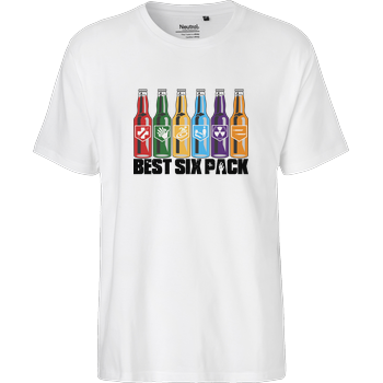 veKtik - Best Six Pack Fairtrade T-Shirt - white