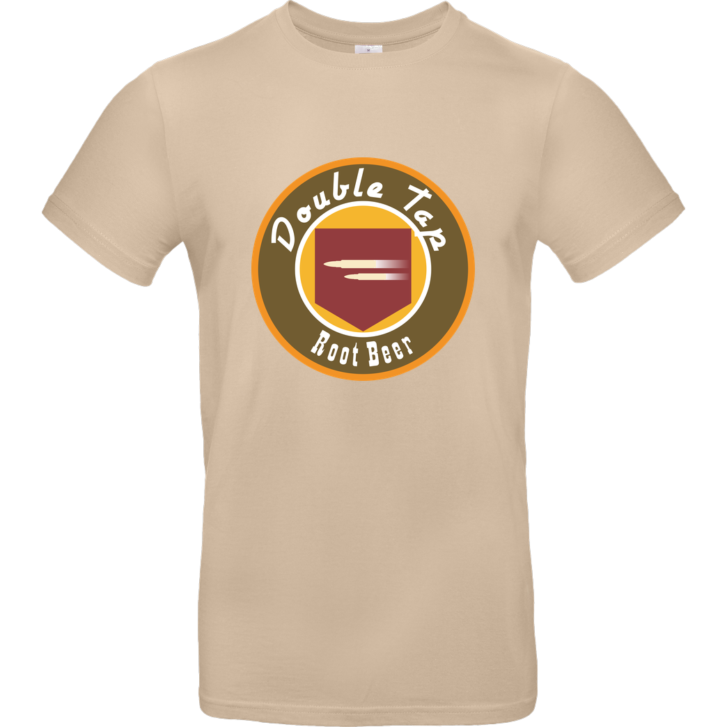 veKtik veKtik - Double Tap Root Beer T-Shirt B&C EXACT 190 - Sand