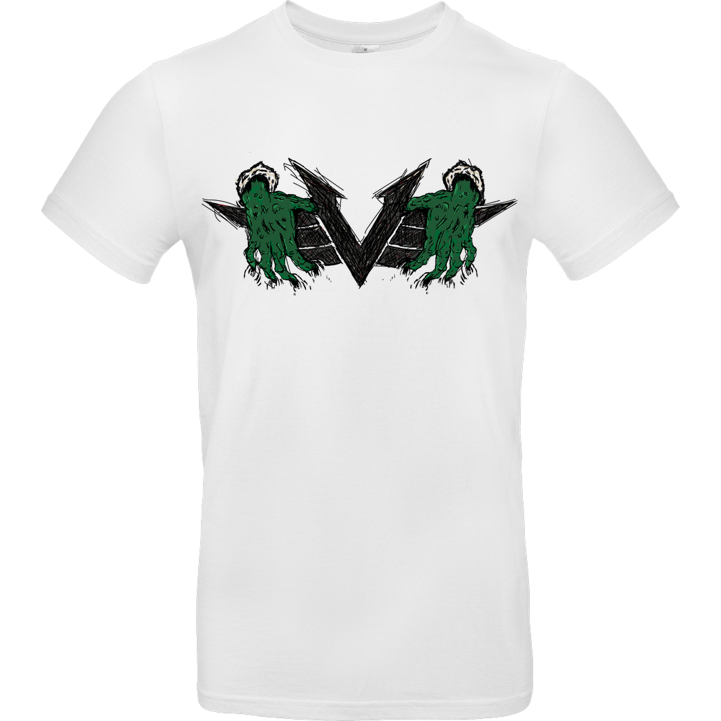 veKtik Vektik - Hands T-Shirt B&C EXACT 190 -  White