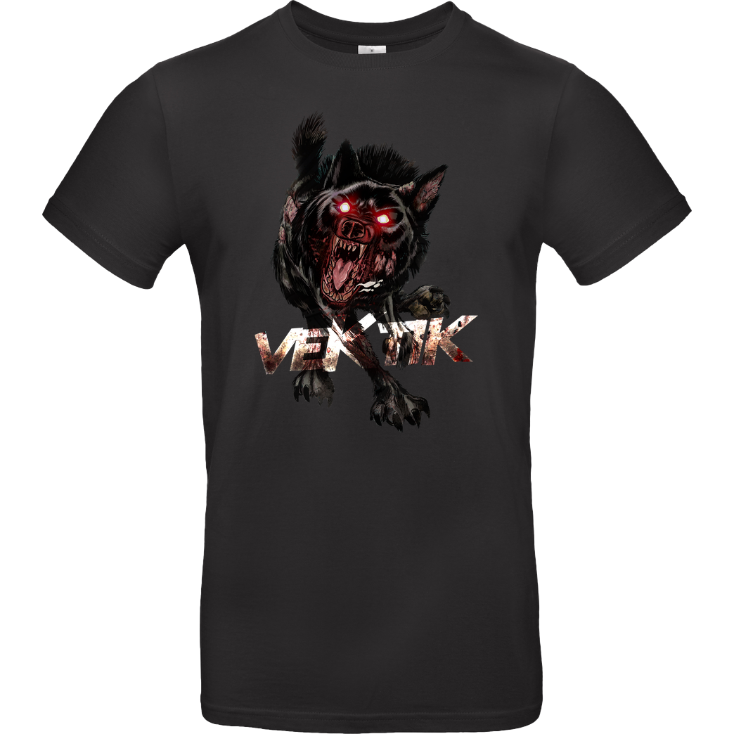 veKtik veKtik - Hellhound T-Shirt B&C EXACT 190 - Black