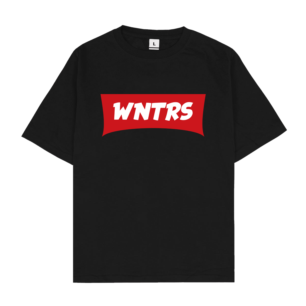 WNTRS WNTRS - Red Label T-Shirt Oversize T-Shirt - Black