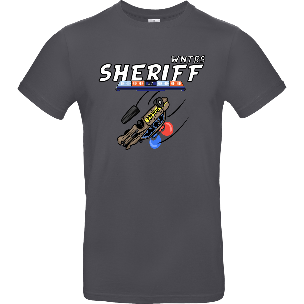 WNTRS WNTRS - Sheriff Car T-Shirt B&C EXACT 190 - Dark Grey