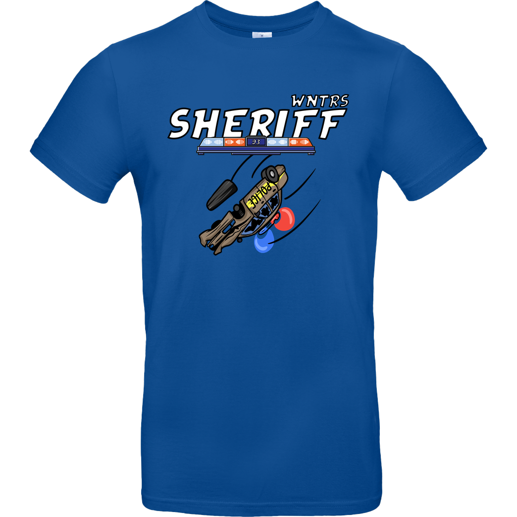 WNTRS WNTRS - Sheriff Car T-Shirt B&C EXACT 190 - Royal Blue