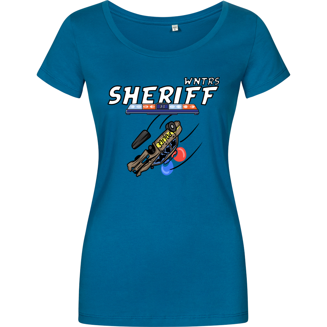 WNTRS WNTRS - Sheriff Car T-Shirt Girlshirt petrol