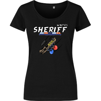 WNTRS - Sheriff Car Girlshirt schwarz