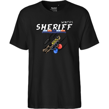 WNTRS - Sheriff Car Fairtrade T-Shirt - black