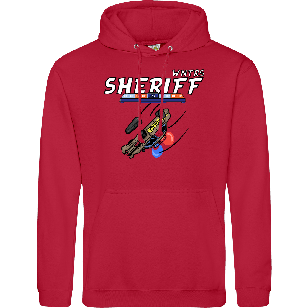 WNTRS WNTRS - Sheriff Car Sweatshirt JH Hoodie - red