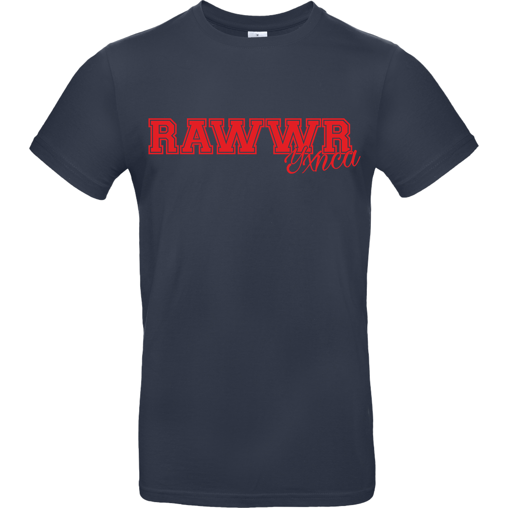 Yxnca Yxnca - RAWWR T-Shirt B&C EXACT 190 - Navy
